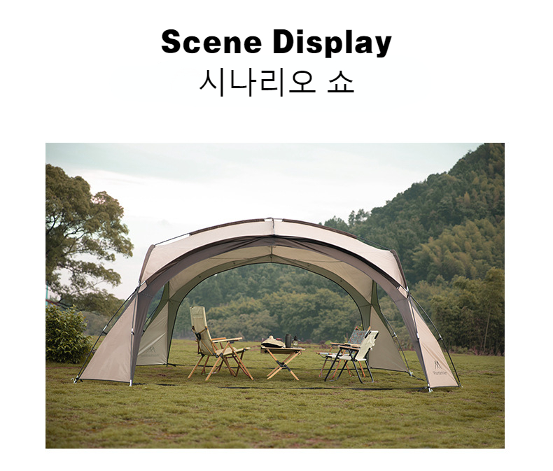 Cheap Goat Tents MOUNTAINHIKER 8 10Person Outdoor Camping Dome Tents Light Luxury Round Big Canopy Large Awning Pergola Tent   